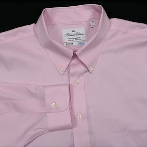 Brooks Brothers Madison Fit Pink Non-Iron Stretch Supima Shirt 19/36 3XL ~ MINT!